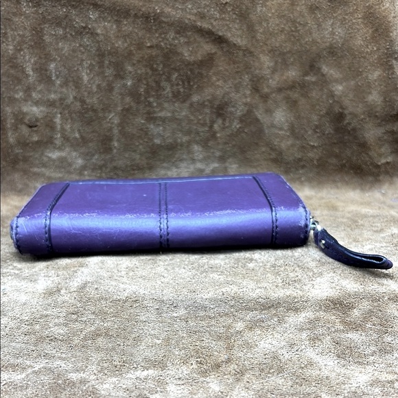 Purple Leather Wallet - Picture 8 of 14